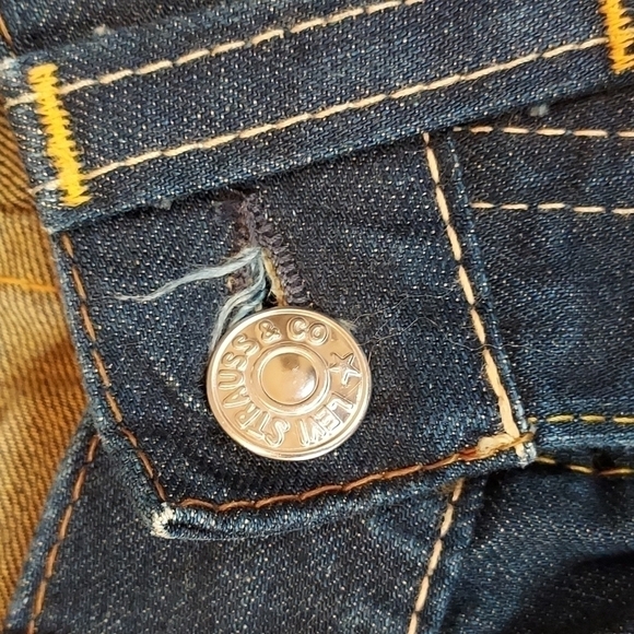 Levi's Vintage Rare Red Denim Jeans 32X32 - Picture 7 of 13